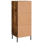 vidaXL Buffet Chêne fumé 34 5x34x90 cm Bois d'ingénierie