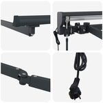 vidaXL Cadre de store rétractable électrique Anthracite 4 × 3 5 m