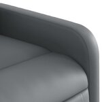 vidaXL Fauteuil inclinable Gris Similicuir