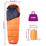 vidaXL Sac de couchage momie pour adultes camping 3 saisons