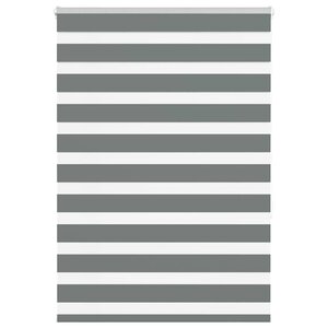 vidaXL Store zèbre gris foncé largeur du tissu 95 9 cm polyester