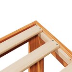 vidaXL Cadre de lit sans matelas cire marron 160x200cm bois pin massif