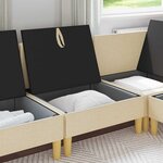 vidaXL Sofa avec rangement Tissu