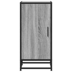 vidaXL Buffet sonoma gris 35 5x35x76 cm bois d'ingénierie et métal