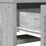 vidaXL Table de Toilette Gris 50 x 41 x 140 cm Bois d'ingénierie