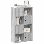 vidaXL Bibliothèque sonoma gris 60x24x101 5 cm bois d'ingénierie