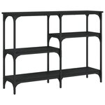 vidaXL Table console noir 102x29x75 cm bois d'ingénierie