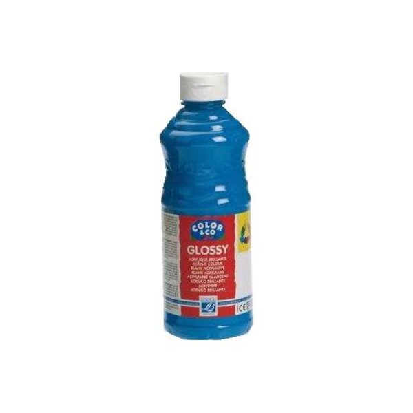 Peinture acrylique Flacon 500ml Glossy Bleu primaire LEFRANC BOURGEOIS