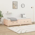 vidaXL Lit de jour 90x200 cm Bois de pin massif