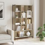 vidaXL Bibliothèque chêne sonoma 102x28x172 cm bois d'ingénierie