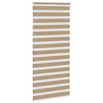 vidaXL Store zèbre marron sable largeur du tissu 105 9 cm polyester