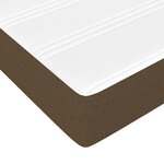 vidaXL Sommier à lattes de lit avec matelas Marron foncé 140x200 cm