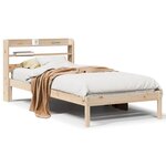 vidaXL Cadre de lit sans matelas 100x200 cm bois massif de pin