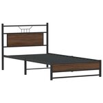 vidaXL Cadre de lit sans matelas chêne marron 107x203 cm