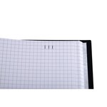 Registre 35x22,5cm 5x5 folioté 300 pages Noir toilé EXACOMPTA