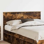 vidaXL Tête de lit Chêne fumé 150 cm Bois d'ingénierie