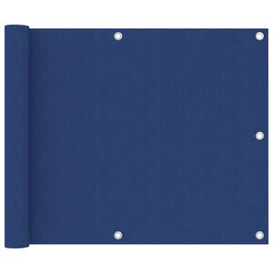 vidaXL Écran de balcon Bleu 75x400 cm Tissu Oxford
