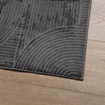 vidaXL Tapis IZA poils courts style scandinave anthracite 160x230 cm