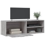 vidaXL Meuble TV sonoma gris 120x34x37 cm bois d'ingénierie