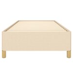 vidaXL Cadre de lit sans matelas crème 90x190 cm tissu