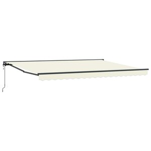 vidaXL Auvent rétractable électrique Crème et Anthracite 4 x 2 m