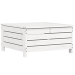 vidaXL Salon de jardin 6 Pièces blanc bois de pin massif