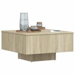 vidaXL Table basse chêne sonoma 60x60x31 5 cm bois d'ingénierie