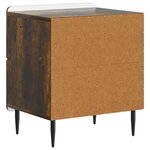 vidaXL Cabinet de chevet Chêne fumé 43 x 34 5 x 49 5 cm