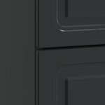 vidaXL Cabinet de chevet Noir 43 x 41 x 63 5 cm Bois d'ingénierie