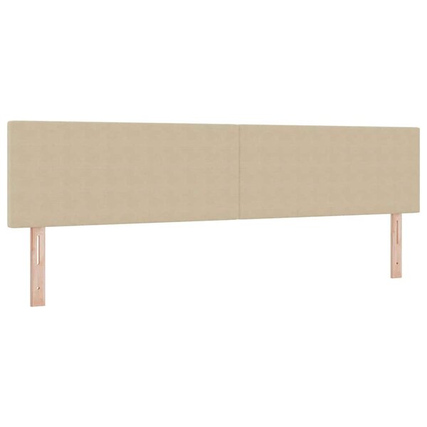 vidaXL Tête de lit Vert gris clair 200 cm Tissu côtelé