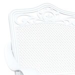 vidaXL Chaise de jardin 2 Pièces Blanc 55 x 55 x 92 5cm Aluminium