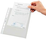 Boite de 100 pochettes perforées A4 PP 0 08 mm Lisse LEITZ