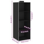 vidaXL Étagères suspendues de rangement 2 Pièces 4 niveaux Tissu
