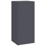 vidaXL Supports pour plantes 3 Pièces Anthracite 24 x 24 x 75 cm Acier