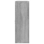 vidaXL Étagère murale 8 compartiments Sonoma gris