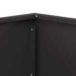 vidaXL Foyer de cheminée Noir 60 x 60 x 35 cm Acier