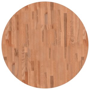 vidaXL Dessus de table Ø90x2 5 cm rond bois massif de hêtre