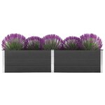 vidaXL Lit surélevé de jardin 250x100x54 cm WPC Gris