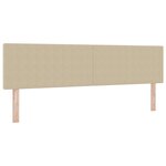 Tête de lit LED vidaXL Simple Design Vert Clair Gris 90 cm en Tissu Côtelé