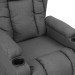 vidaXL Fauteuil inclinable Gris clair Tissu