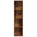 vidaXL Bibliothèque vieux bois 36x30x143 cm Bois d'ingénierie