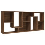 vidaXL Bibliothèque Chêne marron 67x24x161 cm Bois d'ingénierie