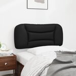 vidaXL Coussin de tête de lit noir 90 cm similicuir