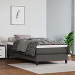 vidaXL Cadre de lit sans matelas gris 90x200 cm similicuir
