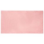 vidaXL Tapis en Fourrure Synthétique de Lapin Olite Rose 80 x 150 cm