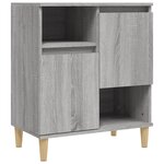 vidaXL Buffets 3 Pièces sonoma gris 60x35x70 cm bois d'ingénierie