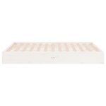 vidaXL Cadre de lit sans matelas blanc bois massif 120x190 cm