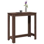 vidaXL Table de bar chêne marron 102x50x103 5 cm bois d'ingénierie