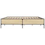 vidaXL Cadre de lit sans matelas chêne sonoma 200x200 cm