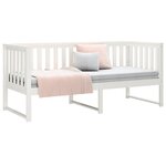 vidaXL Lit de jour sans matelas blanc 80x200 cm bois de pin massif